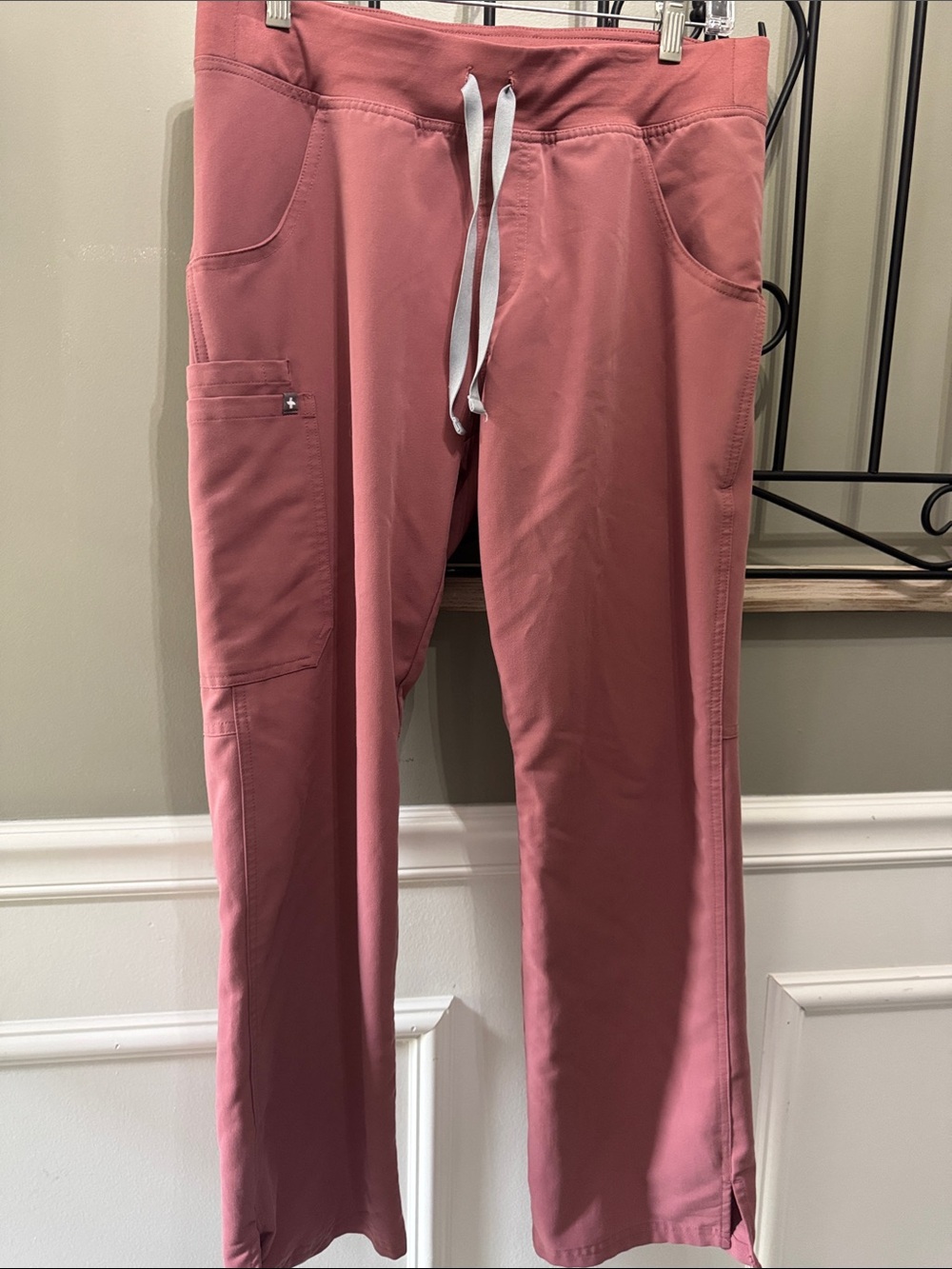 Figs Drawstring in Dusty Rose medical medium petite Technical Collection